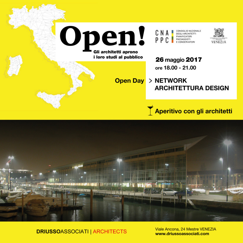 OPEN! OPEN DAY ARCHITETTURA E DESIGN 26/5/2017