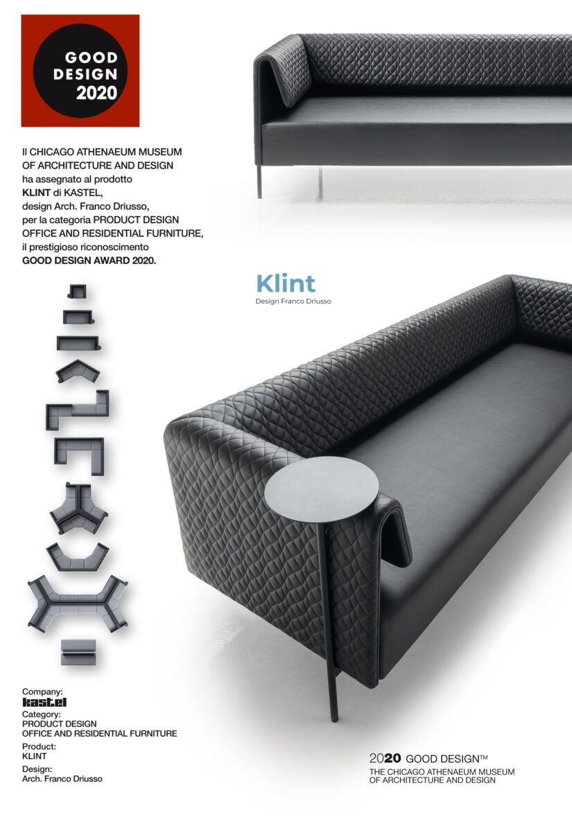 Klint vince il GOOD DESIGN AWARD 2020