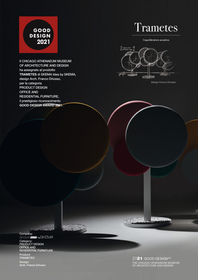 TRAMETES vince il GOOD DESIGN AWARD 2021