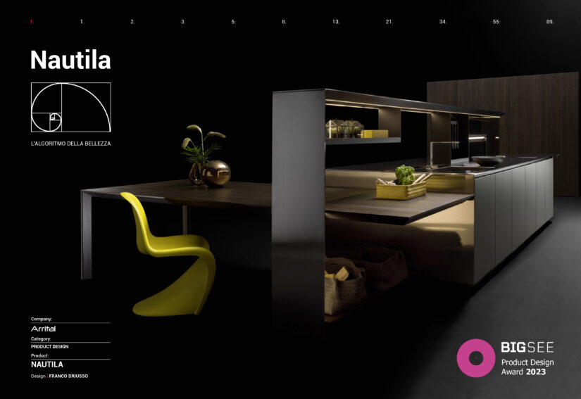 Il sistema cucina NAUTILA, vince il BIG SEE PRODUCT DESIGN AWARD 2023